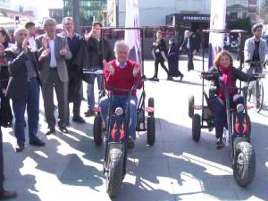 Şişli’de bir ilk: Muammer Keskin Şişli sokaklarında bisiklet kullandı!