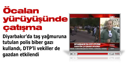 Öcalan yürüyüşünde olay çıktı