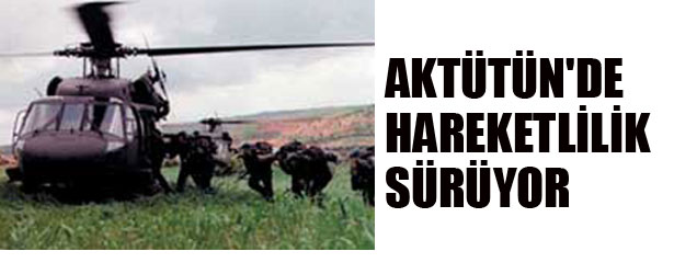 AKTÜTÜN’DE HAREKETLİLİK SÜRÜYOR