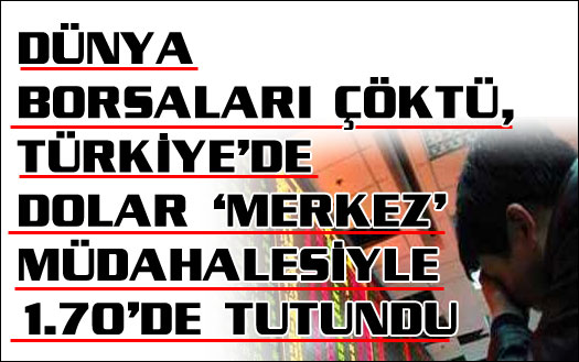 Dünya borsaları çöktü