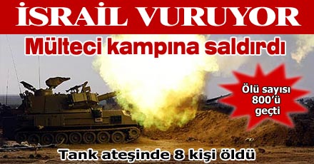Mülteci kampına saldırdı
