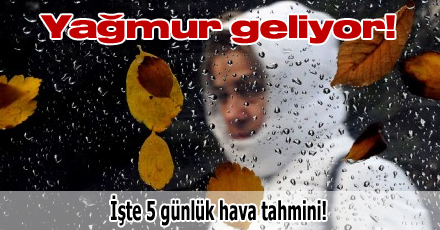 Yağmur geliyor!