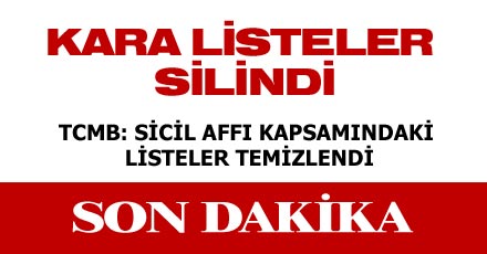 Kara listeler silindi