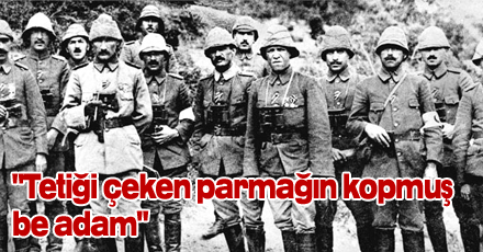 "Tetiği çeken parmağın kopmuş be adam"