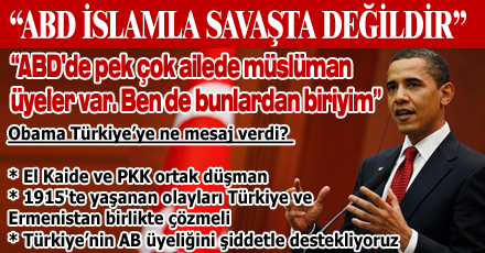 Obama'dan Türkiye'ye mesajlar