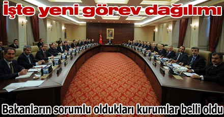 İşte yeni görev dağılımı