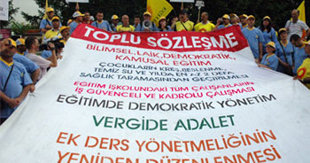 Eğitim-Sen'in hak yürüyüşü sürüyor