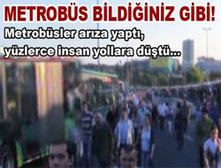 Metrobüsler bildiğiniz gibi!