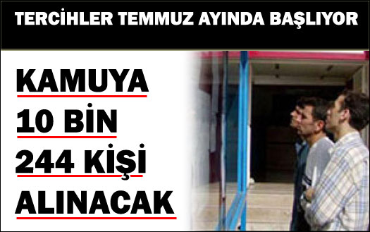 İŞSIZLERE MÜJDELI HABER