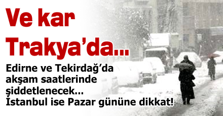 Kar kapımızda!
