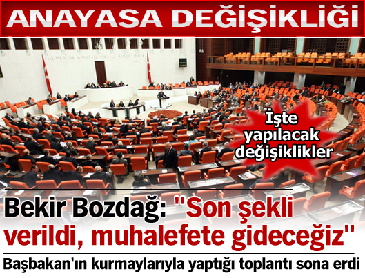 "Son şekli verildi, muhalefete gideceğiz"