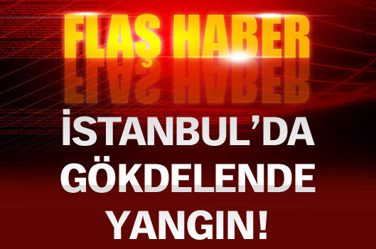 İstanbul'da gökdelende yangın!