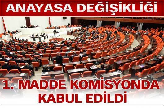 1. madde kabul edildi