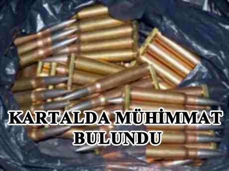 Polis Ekipleri Kartal da bir evde mühimmat buldu...