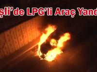 Şişli'de Seyir Halindeki LPG'li Araç Yanmaya Başladı...