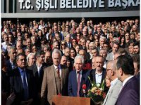 İnönü yüzlerce personelle Keskin'i belediye kapısında karşılayıp destek olacağını açıkladı!