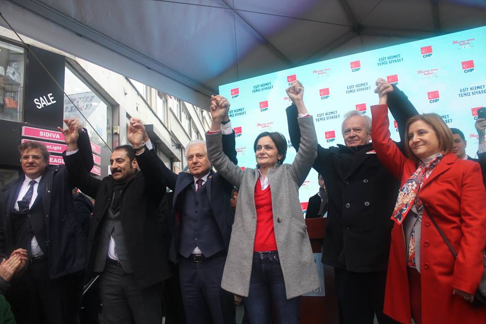 CHP Şişli Belediye Başkan adayı Muammer Keskin miting 1