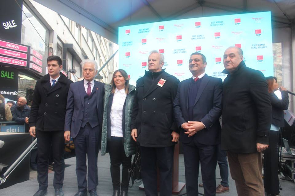 CHP Şişli Belediye Başkan adayı Muammer Keskin miting 6