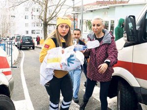 Yeni Doğan Servisinde Yangın