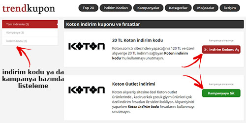 Markafoni İndirim Kodları