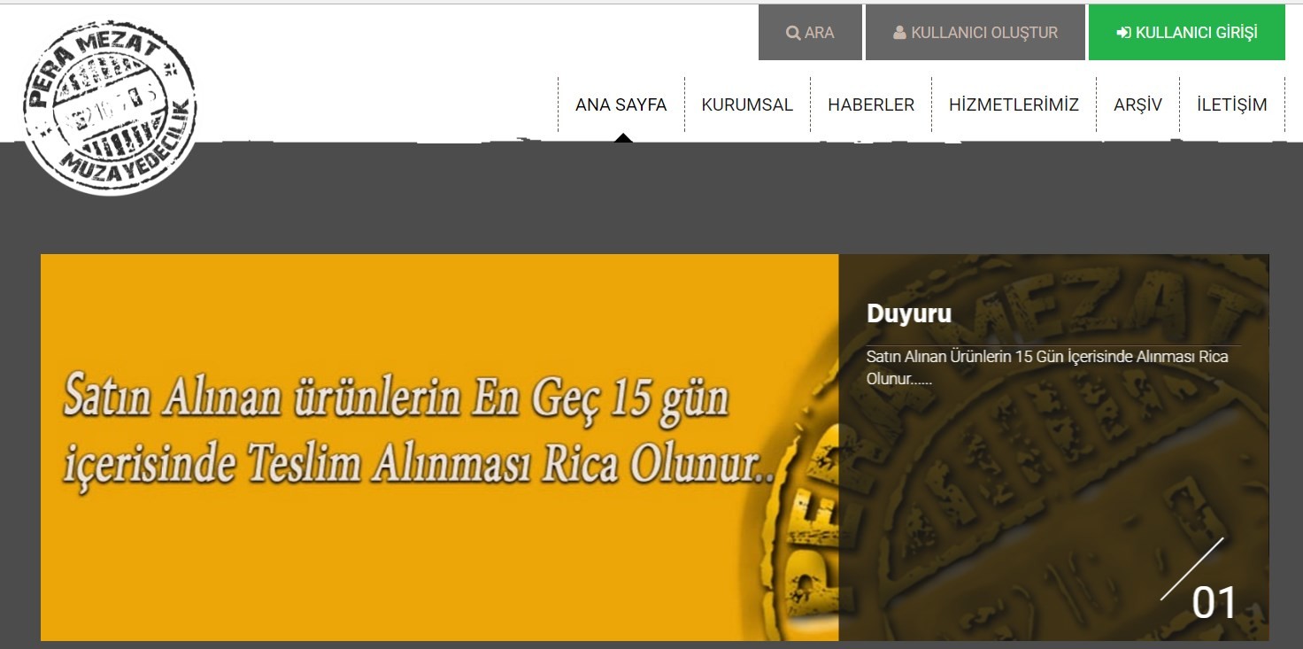 Açık Arttırma Keyfini En İyisinde Yaşa; Pera Mezat!