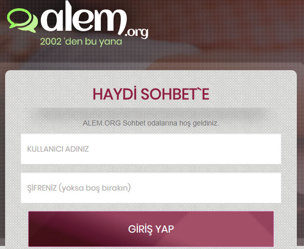 Alem Sohbet İle Keyfi Yaşayın