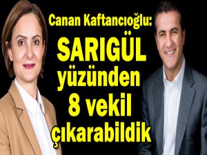 Kaftancıoğlu: “CHP 2’nci bölgede Sarıgül’den dolayı 8 vekil çıkartabildi”