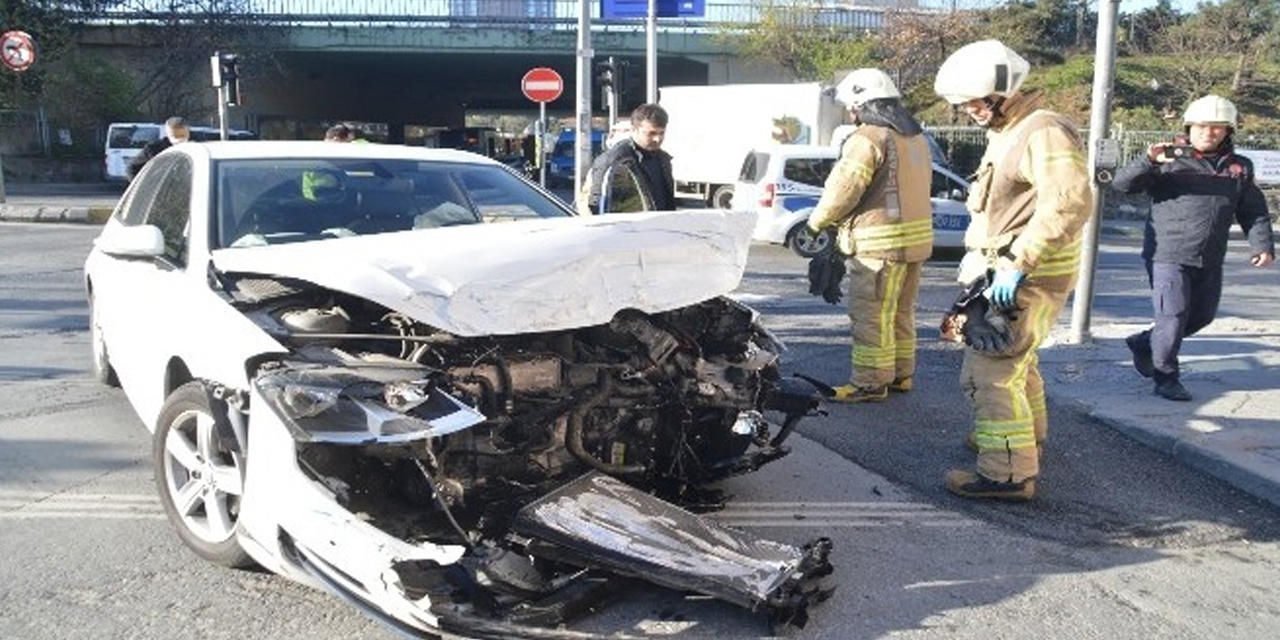 Mecidiyeköy'de kontrolsüzlük kaza getirdi