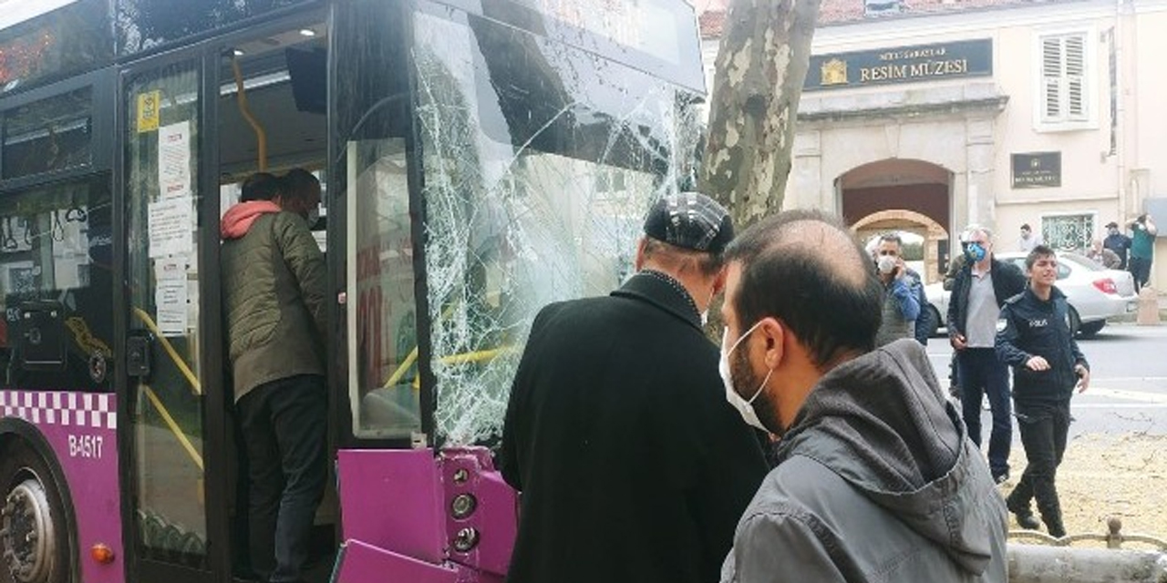 Beşiktaş'ta belediye otobüsü dehşet saçtı