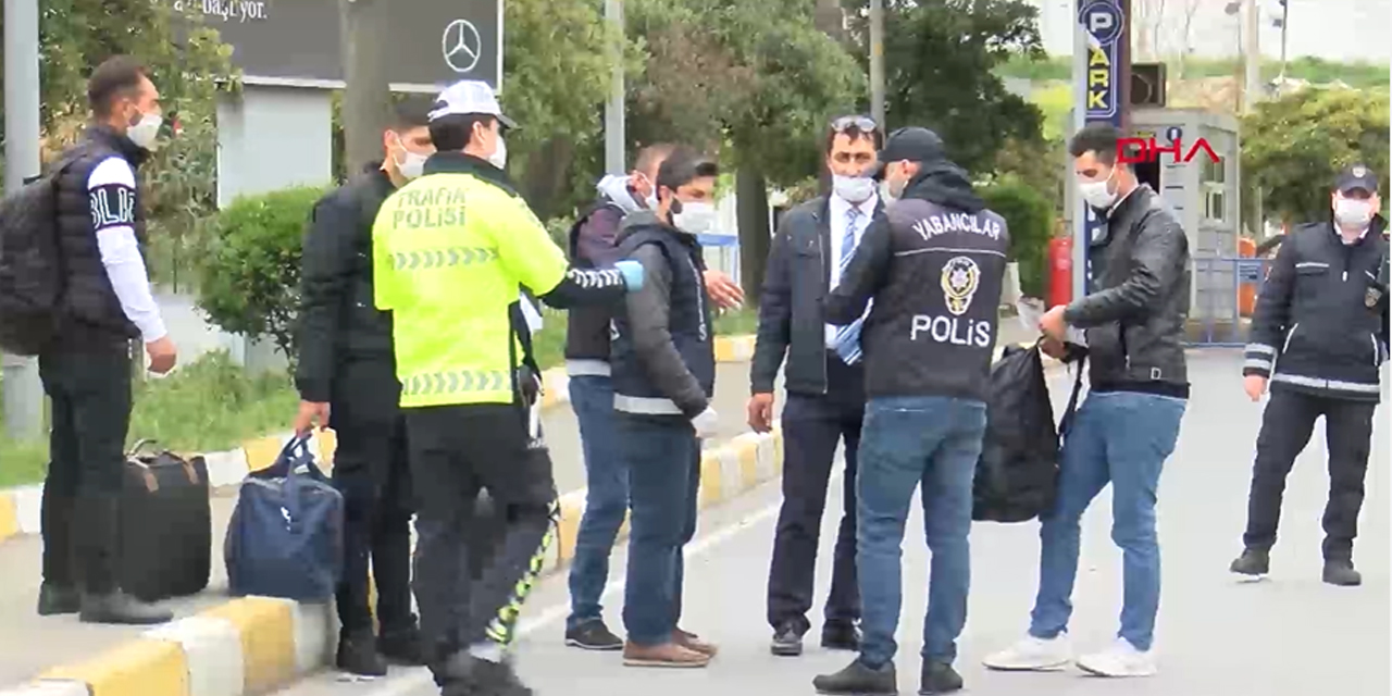 Esenler otogarında ''sahte seyahat izin belgesi'' operasyonu