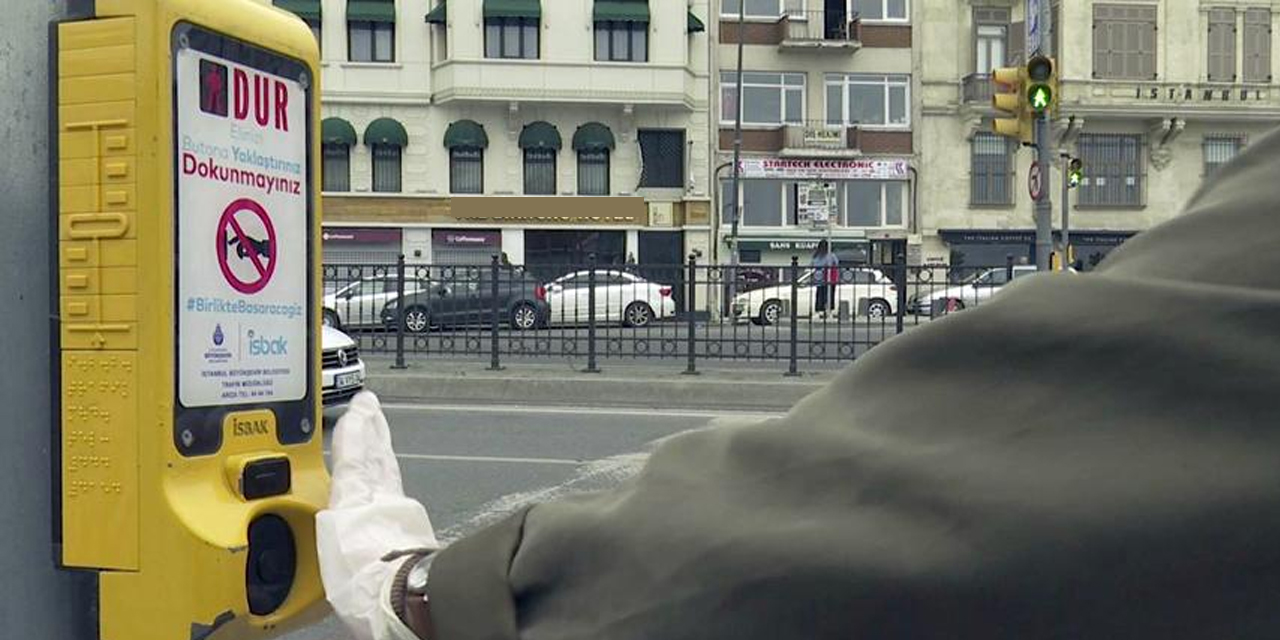 İstanbul’da yaya geçitlerine temassız buton!