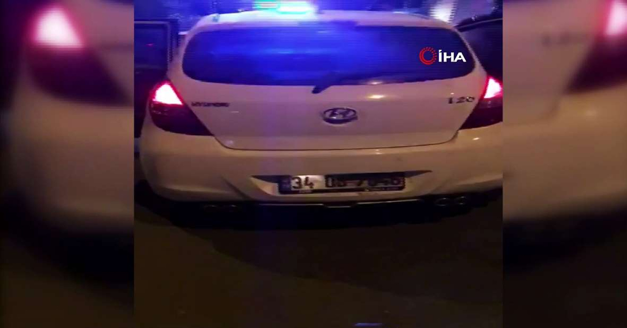 Çamurlu plakalı araçla kaçan hırsızlar yakalandı