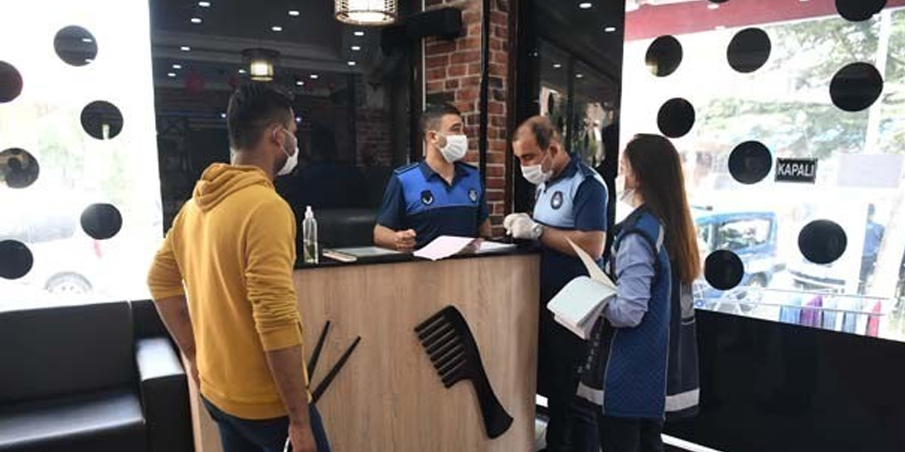 Bahçelievler'de kurallara uymayan berberler mühürlendi