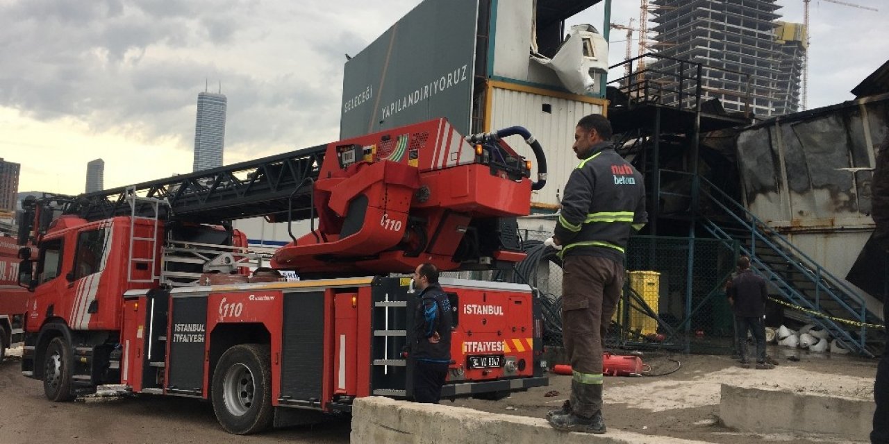 İstanbul Finans Merkezi şantiyesinde yangında 1 işçi hayatını kaybetti