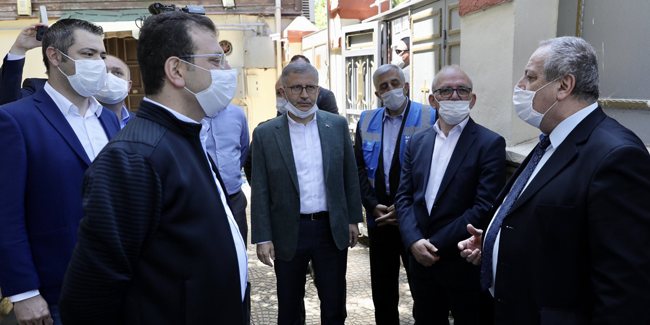 İmamoğlu, saldırıya uğrayan Ermeni Kilisesi’ni ziyaret etti