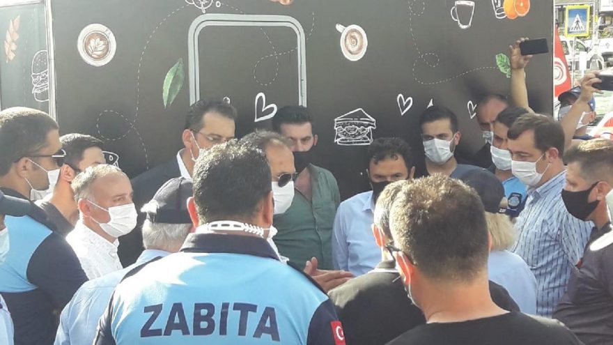 Çekmeköy’de zabıta gerginliği