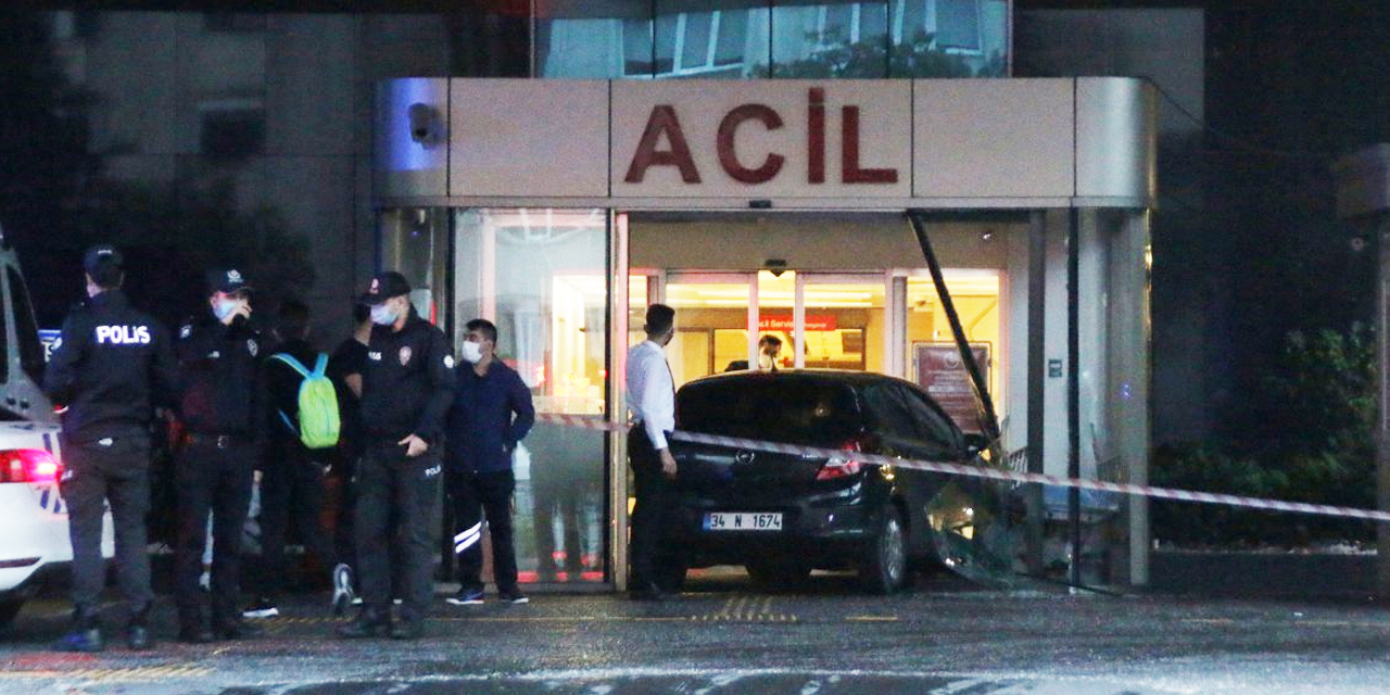 Şişli'de fren yerine gaza basan sürücü otomobiliyle hastaneye girdi!