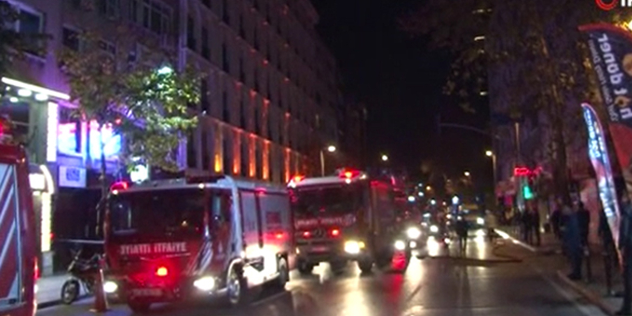 Şişli Abide-i Hürriyet Caddesi'nde bir otelde yangın çıktı!