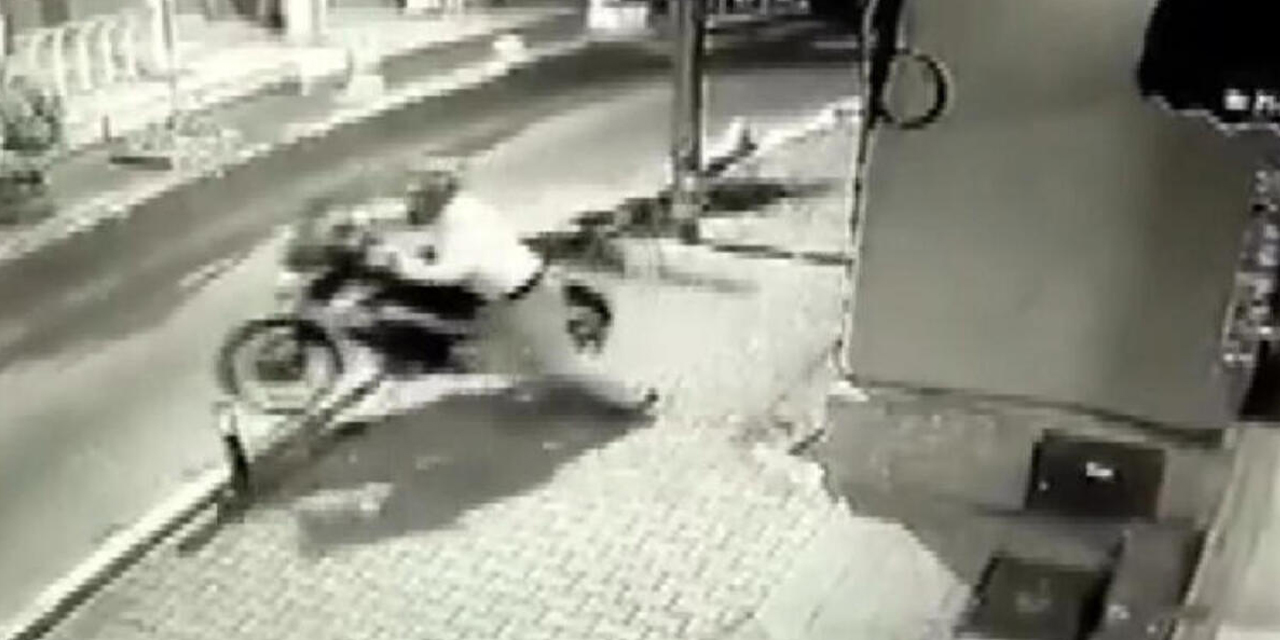 Şişli Nişantaşı'nda motosiklet hırsızlığı kamerada!