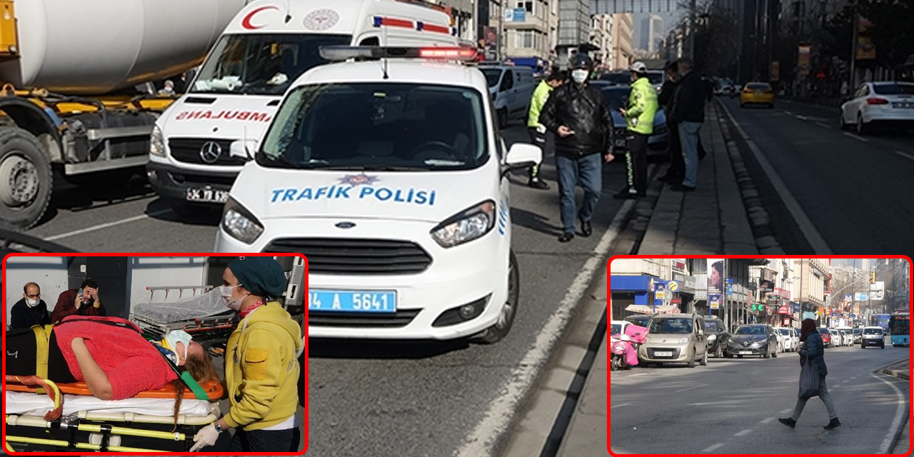 Şişli Osmanbey’de yaya geçidini kullanmayan kadına otomobil çarptı!