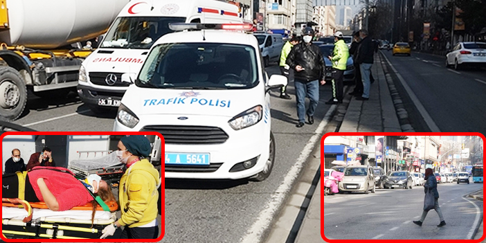 Şişli Osmanbey’de yaya geçidini kullanmayan kadına otomobil çarptı!
