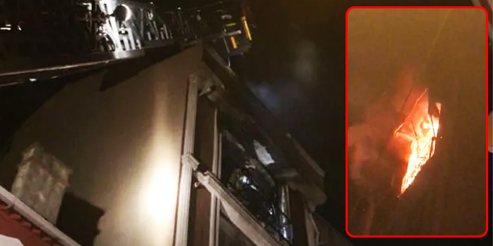 Şişli İnönü Caddesi’ndeki yangında kadın hayvanlarıyla birlikte kurtuldu!