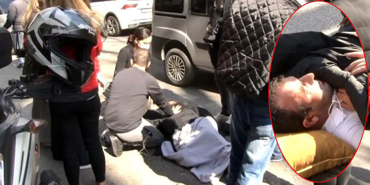 Nişantaşı'nda sipariş yetiştirmeye çalışan kurye yayaya çarptı!