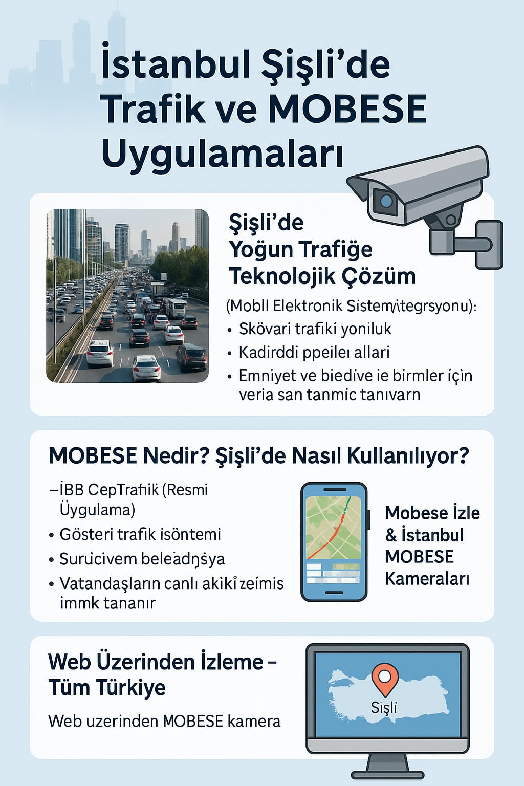 İstanbul Şişli’de Trafik ve MOBESE Uygulamaları: Güvenli ve Akıcı Ulaşımın Anahtarı