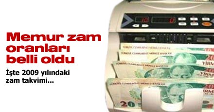 Memur zam oranları belli oldu