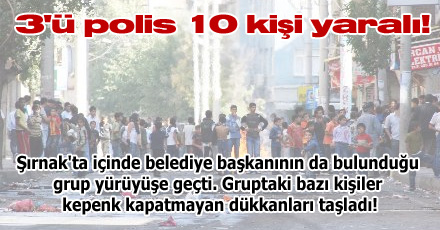 3'ü polis 10 kişi yaralı!