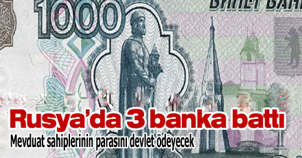 Rusya 3 bankanın lisansını iptal etti