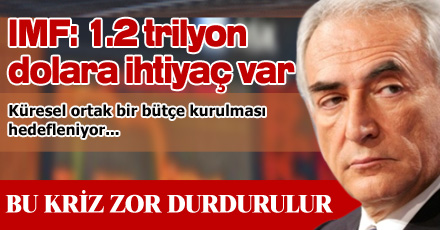 IMF: 1.2 trilyon dolara ihtiyaç var