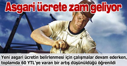 Asgari ücrete zam geliyor