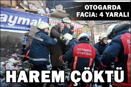 Harem Otogarı'nda çatı çöktü: 4 yaralı